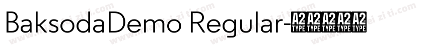 BaksodaDemo Regular字体转换